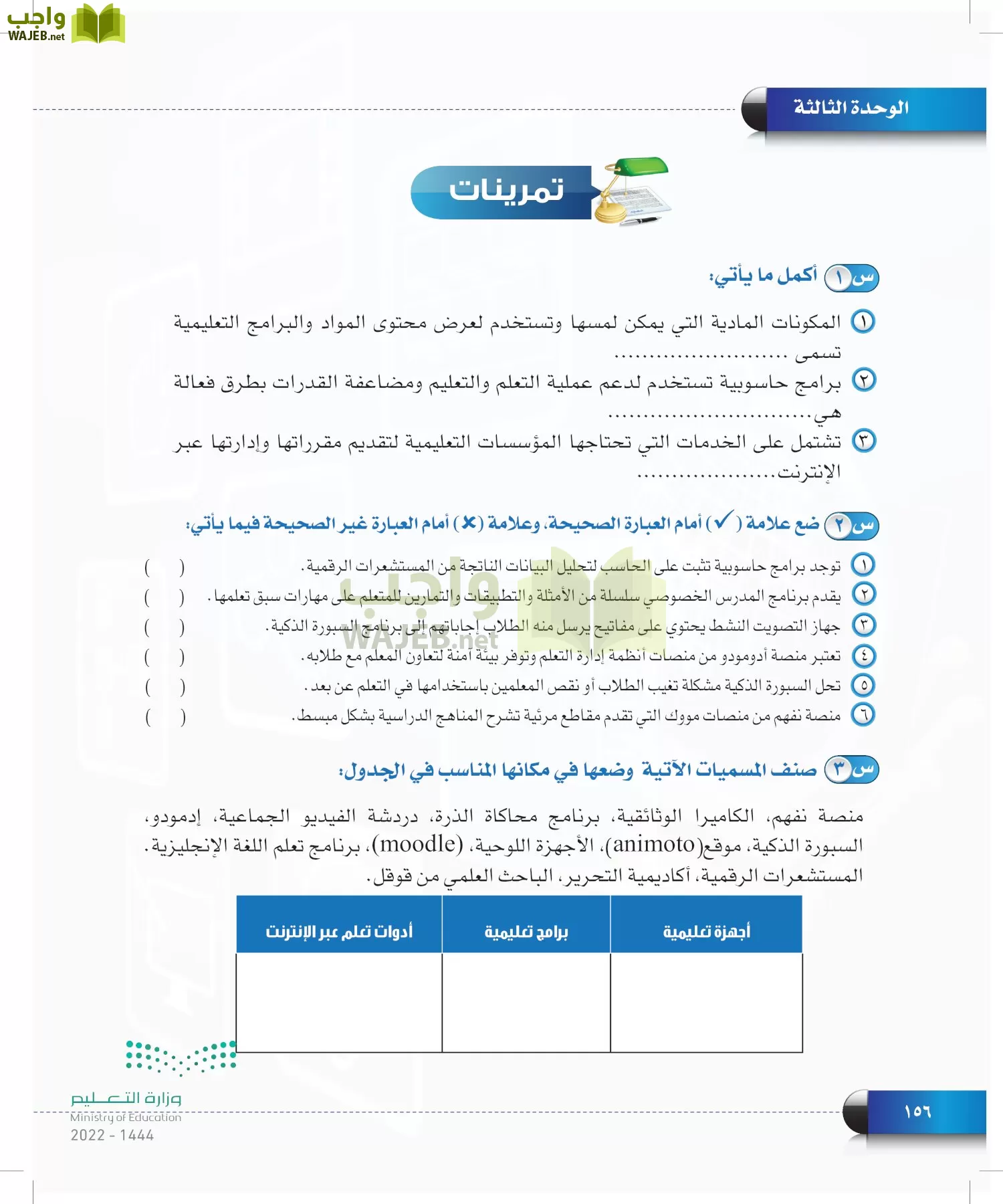 الحاسب وتقنية المعلومات page-156