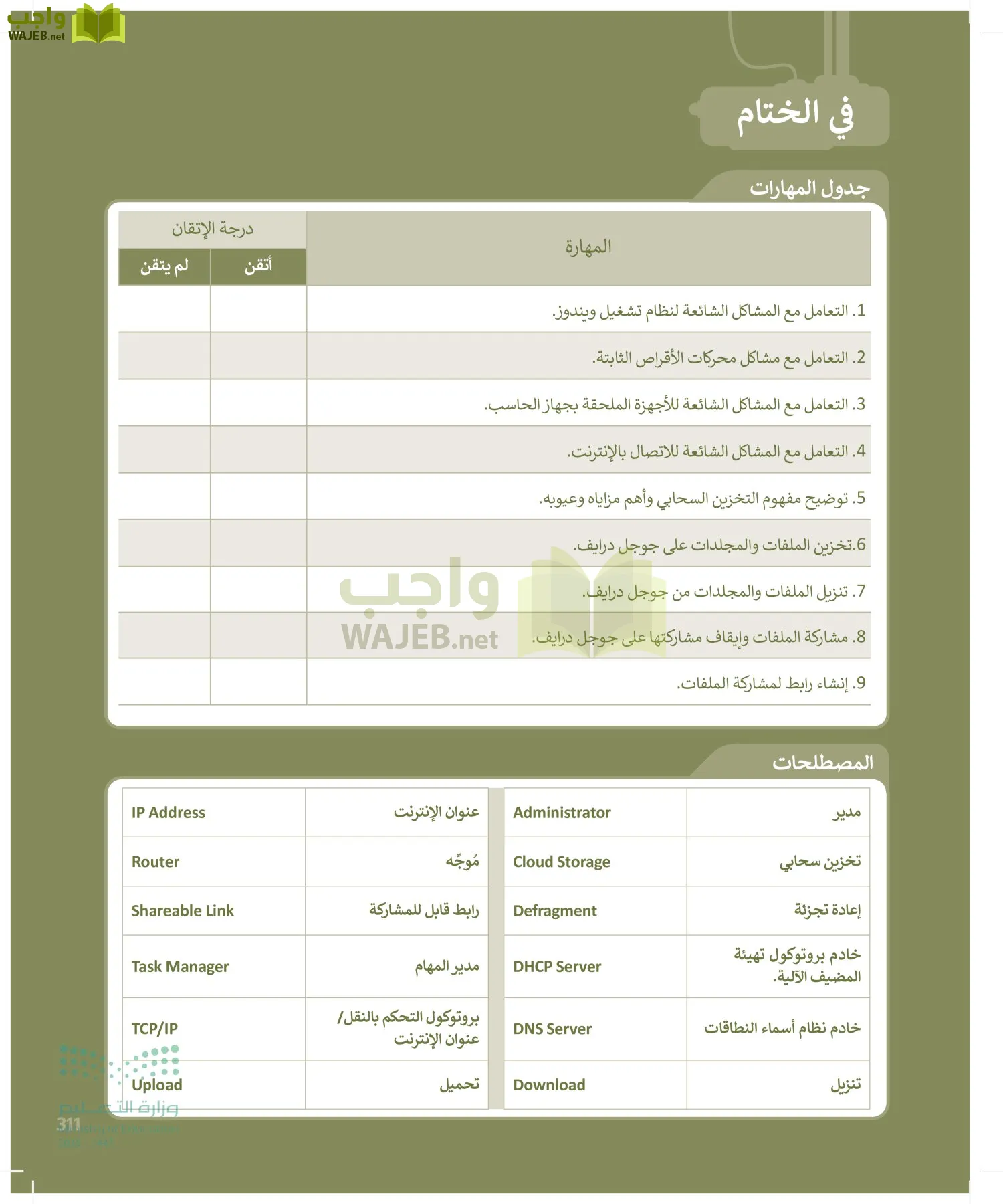 الحاسب وتقنية المعلومات page-311