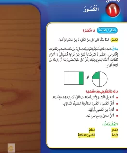 الفصل الحادي عشر/الكسور الفصل الحادي عشر/الكسور