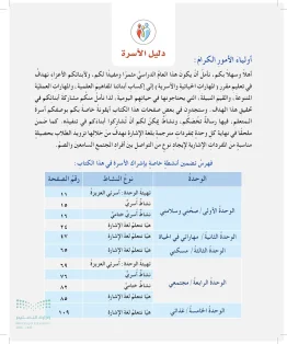 المهارات الحياتية والأسرية خامس ابتدائي الفصل الاول