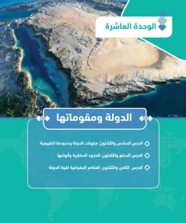 الوحدة العاشرة/الدولة و مقوماتها الوحدة العاشرة/الدولة و مقوماتها