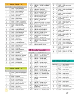 Audio track lists Audio track lists