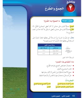 الفصل الثاني/ الجمع والطرح الفصل الثاني/ الجمع والطرح