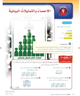الفصل الثاني/ الإحصاء والتمثيلات البيانية الفصل الثاني/ الإحصاء والتمثيلات البيانية