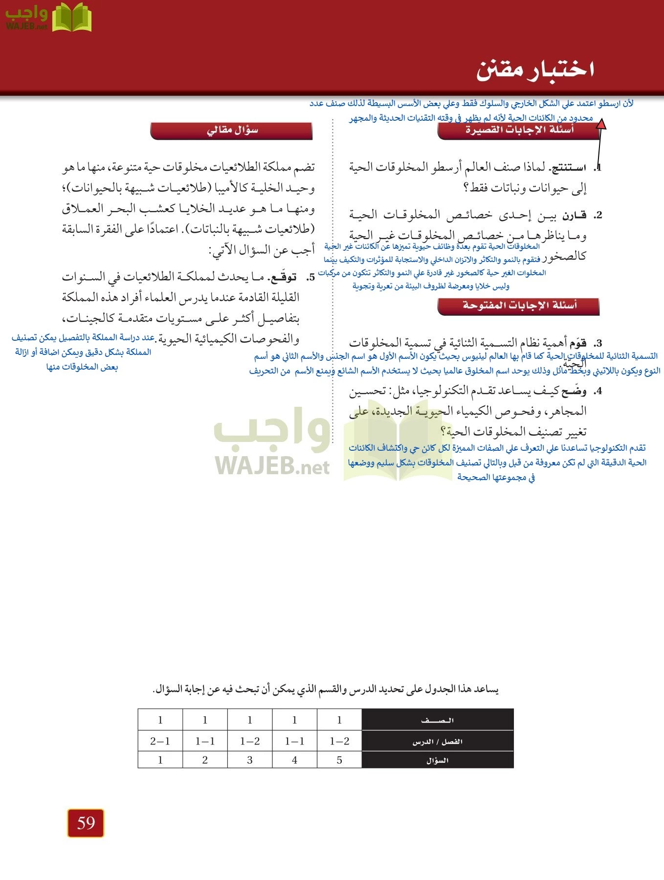 أحياء 1 مقررات page-58