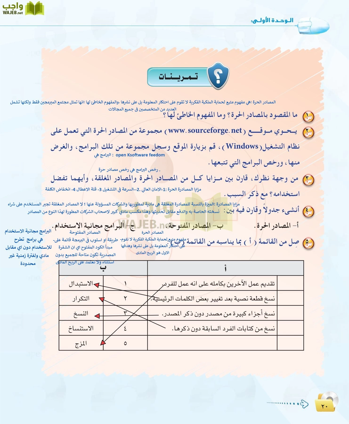 الحاسب وتقنية المعلومات 1 مقررات page-20