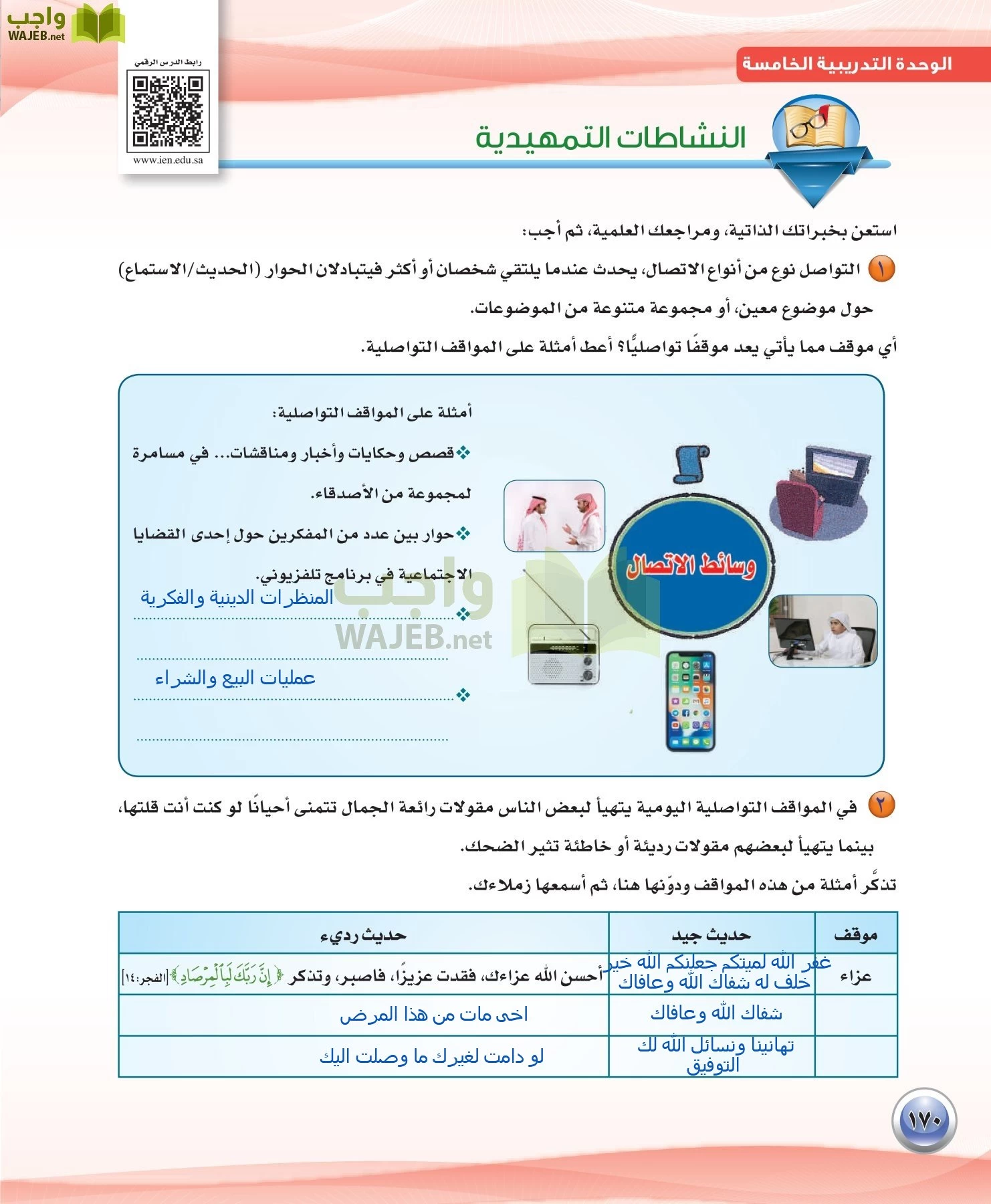 اللغة العربية 3 مقررات الكفايات اللغوية page-170