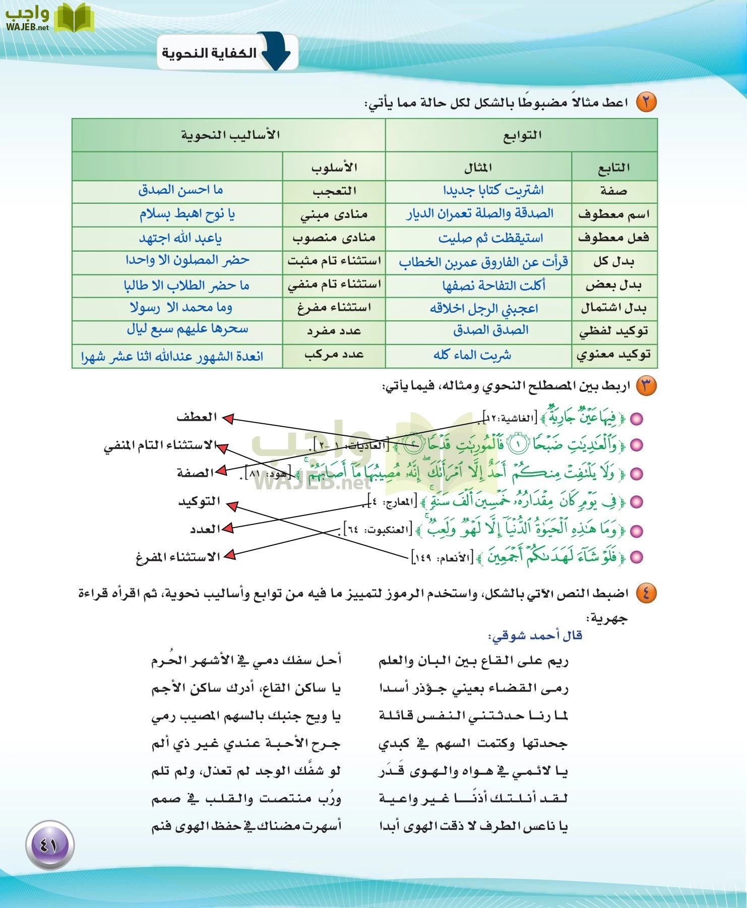 اللغة العربية 3 مقررات الكفايات اللغوية page-41