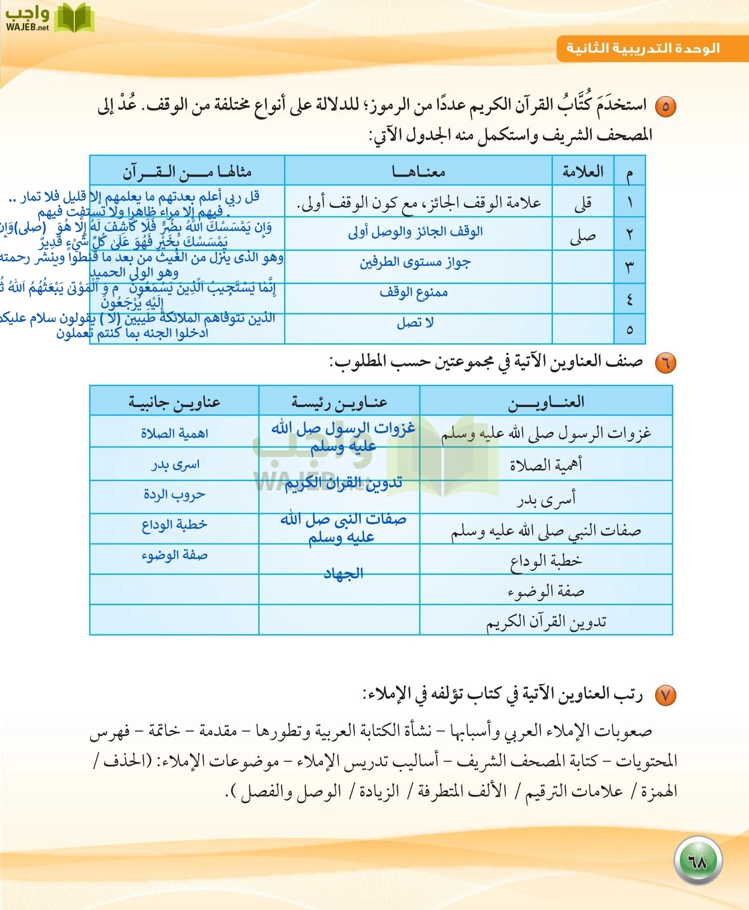 اللغة العربية 1 مقررات الكفايات اللغوية page-68