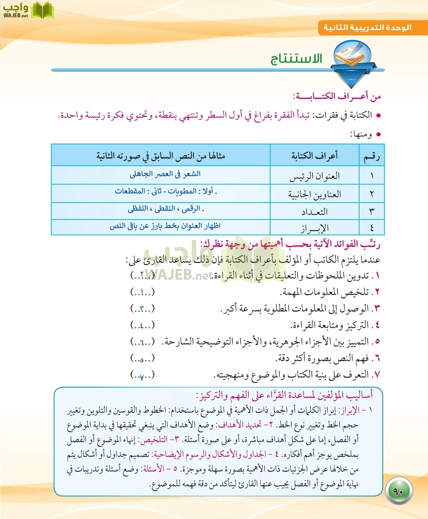 اللغة العربية 1 مقررات الكفايات اللغوية page-90