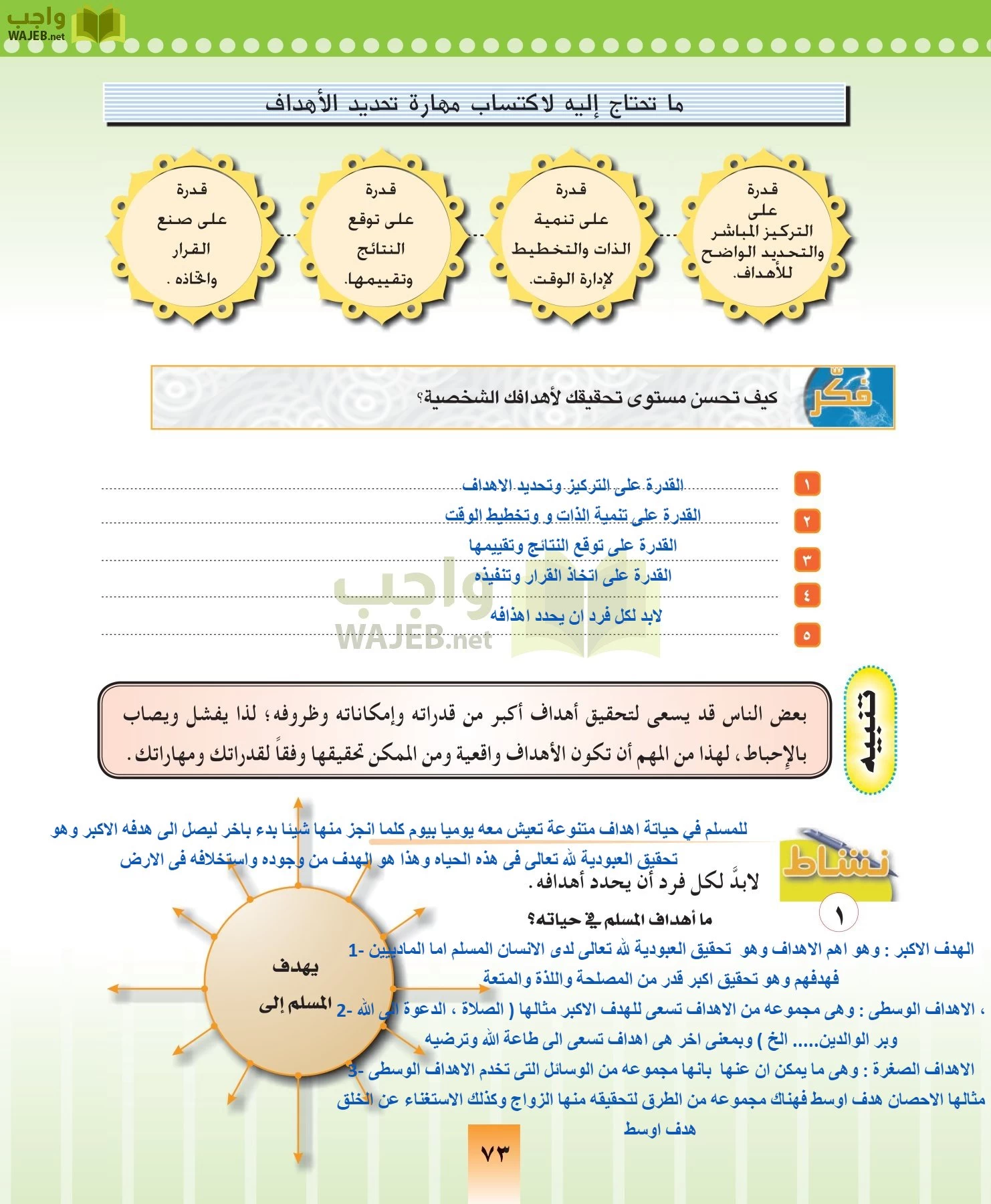 المهارات الحياتيه والتربية الاسرية مقررات page-73