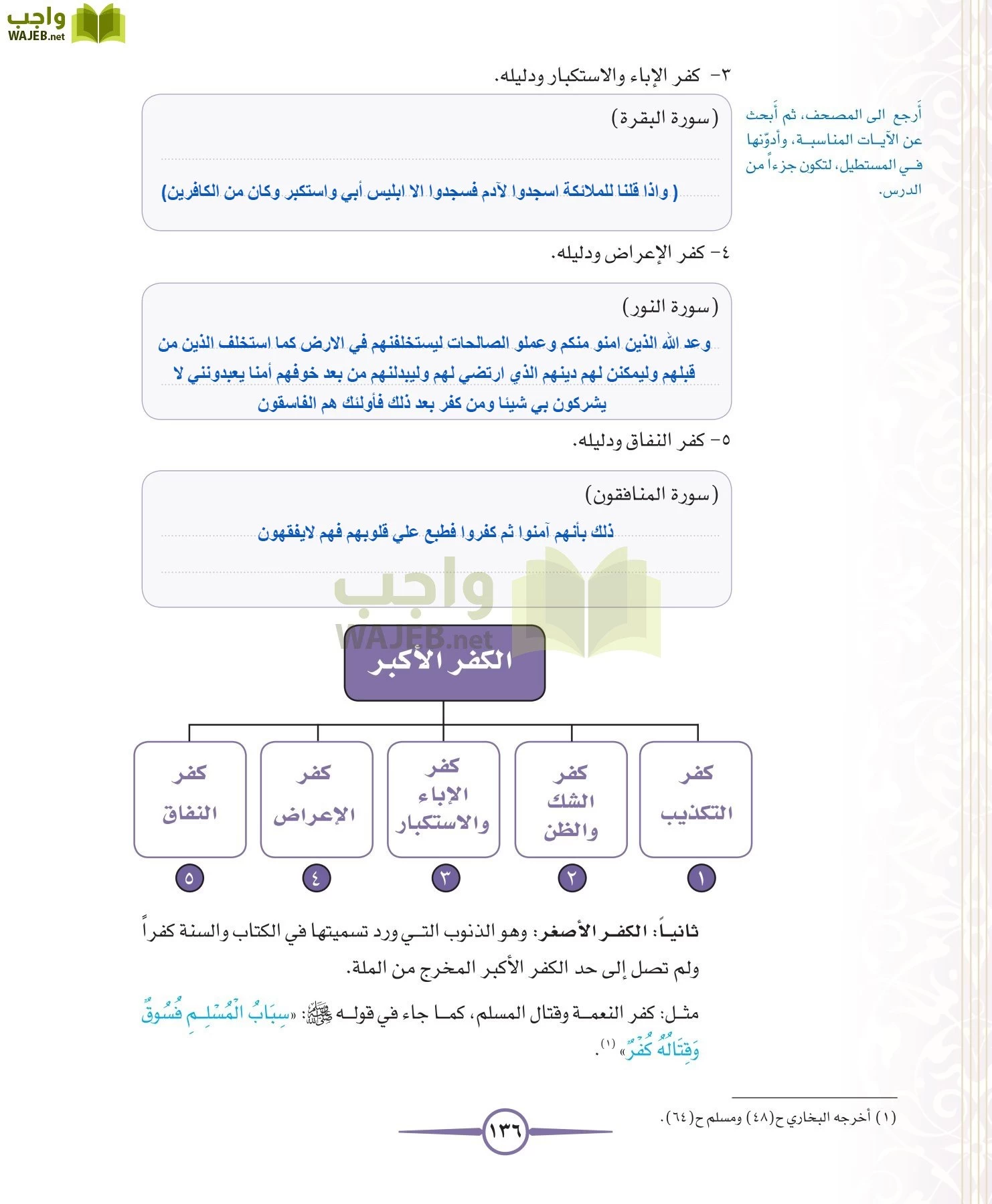 توحيد 1 مقررات page-136