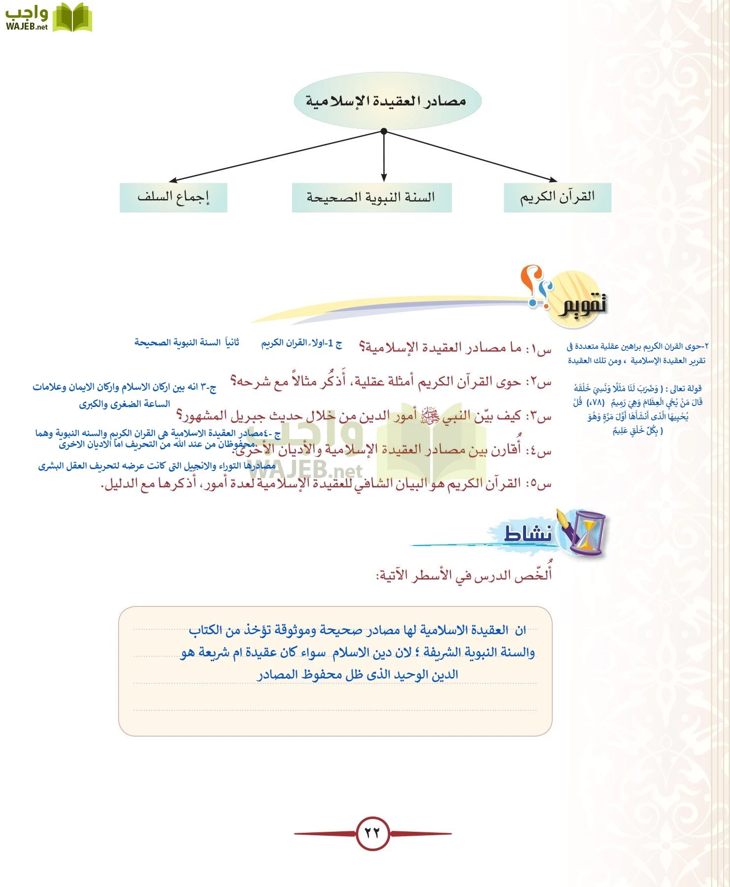 توحيد 1 مقررات page-22