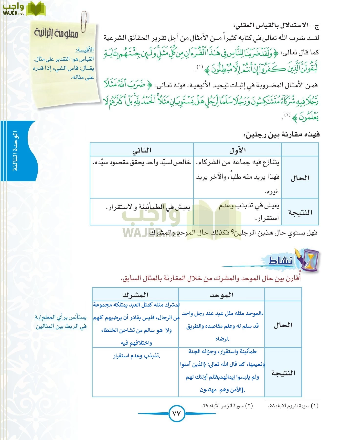 توحيد 1 مقررات page-77