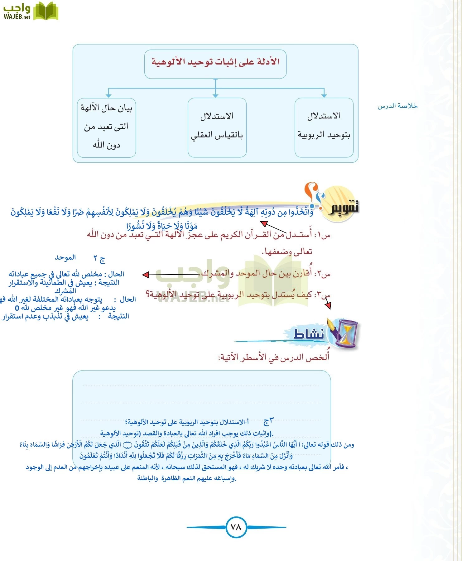 توحيد 1 مقررات page-78