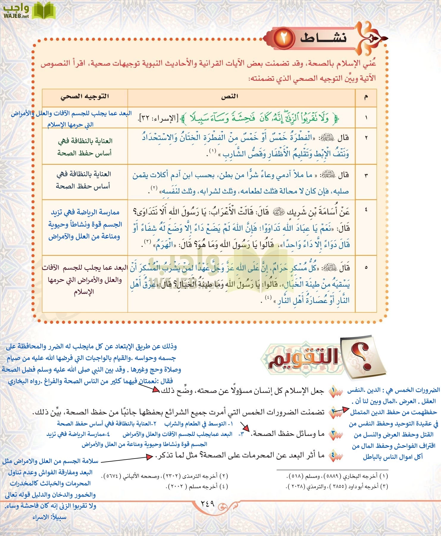 الحديث 2 مقررات page-249