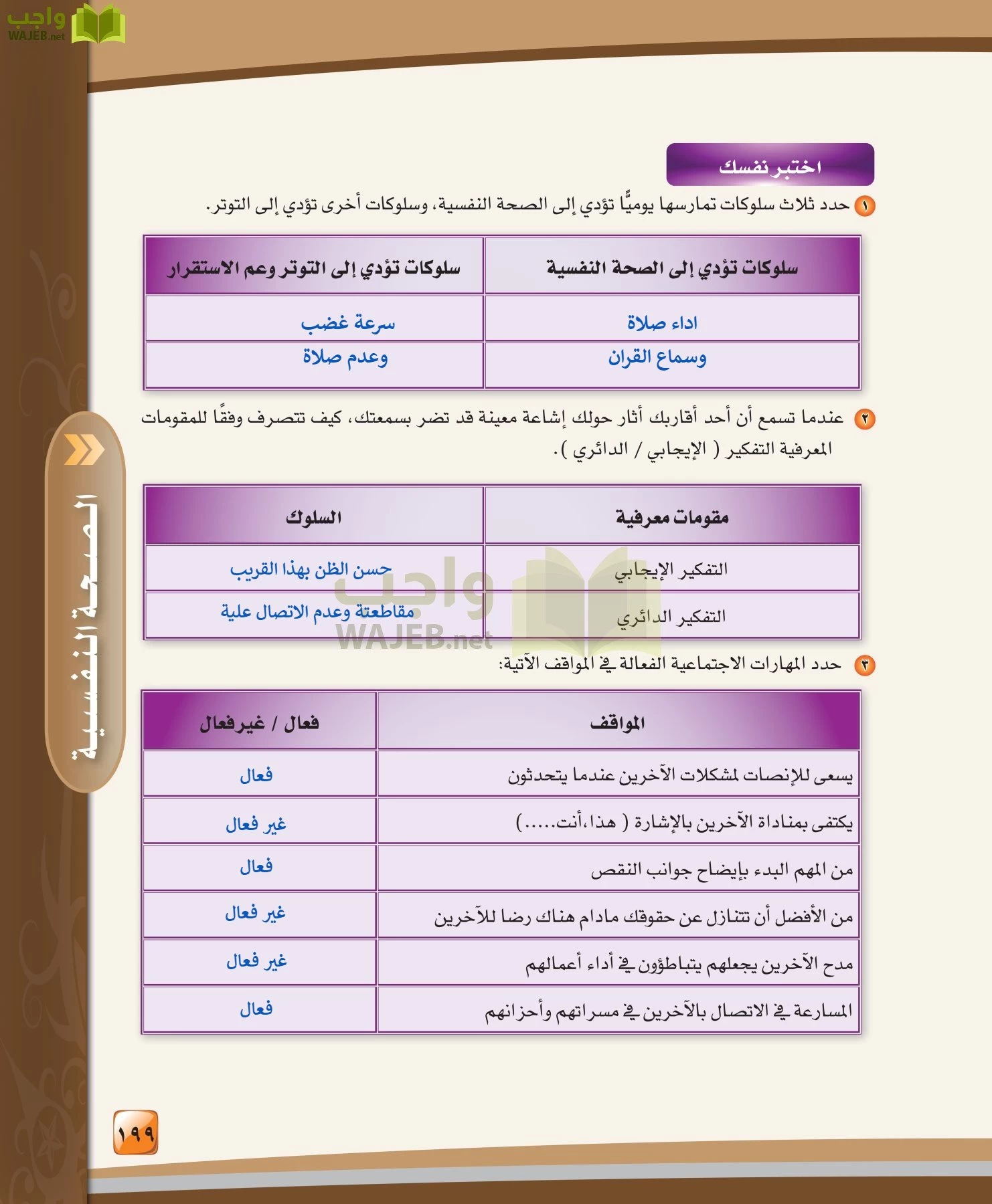 الدراسات النفسية والاجتماعية مقررات page-199