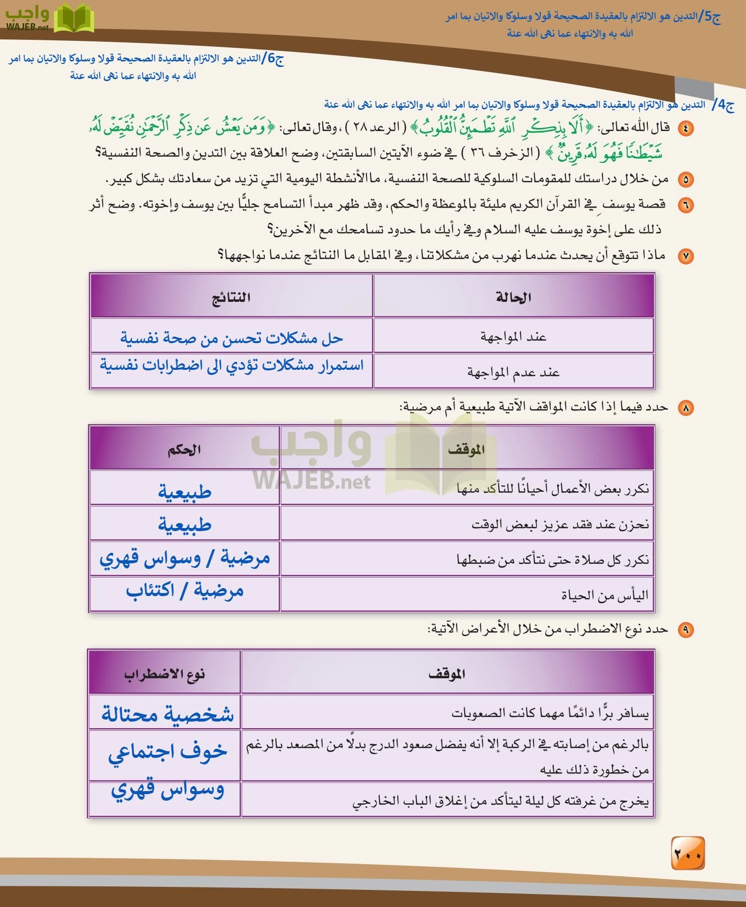 الدراسات النفسية والاجتماعية مقررات page-200