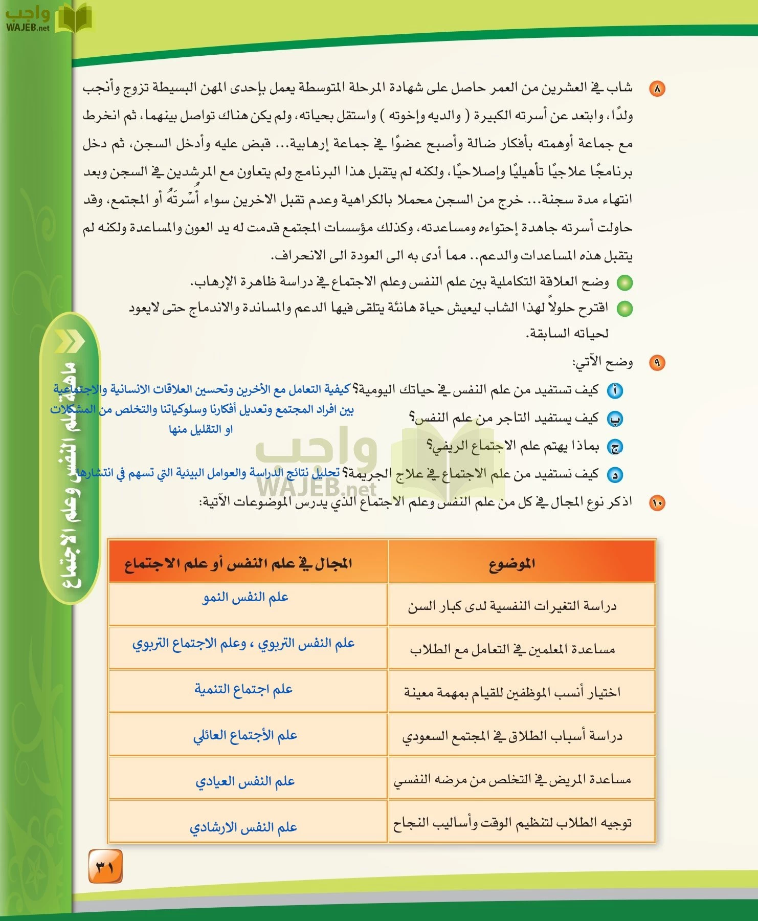 الدراسات النفسية والاجتماعية مقررات page-31