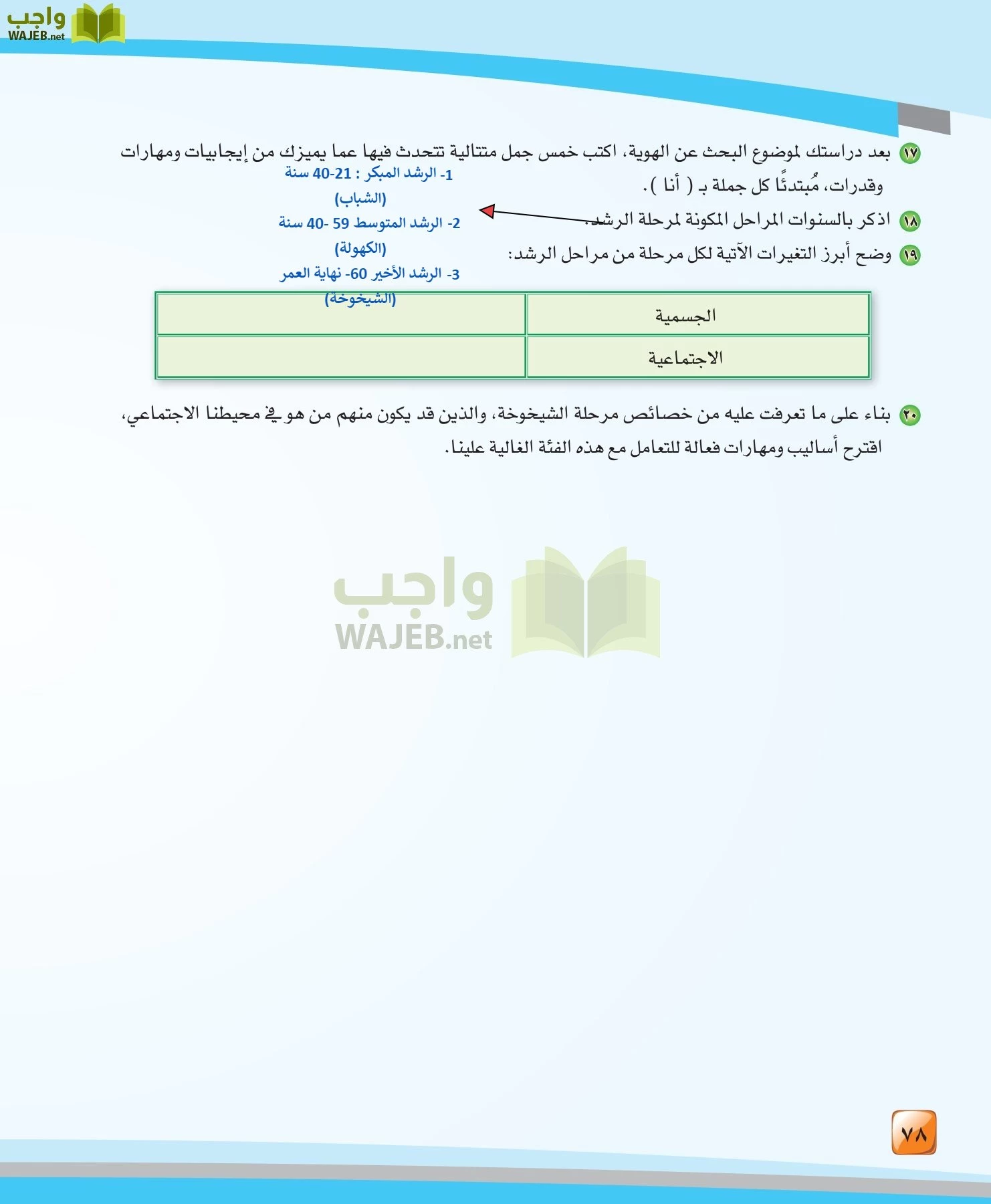 الدراسات النفسية والاجتماعية مقررات page-78