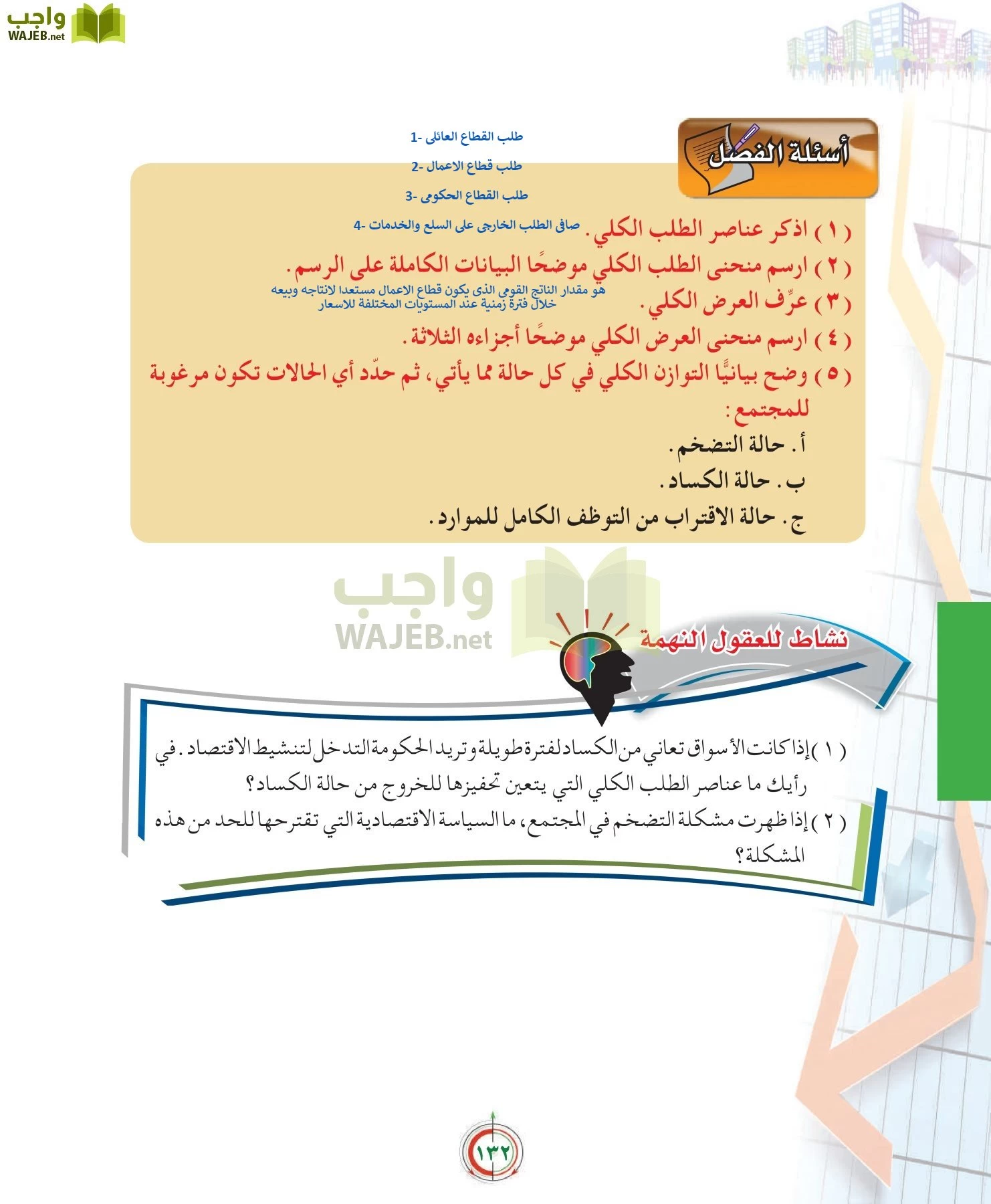 علوم إدارية 2 مقررات علم الاقتصاد page-132
