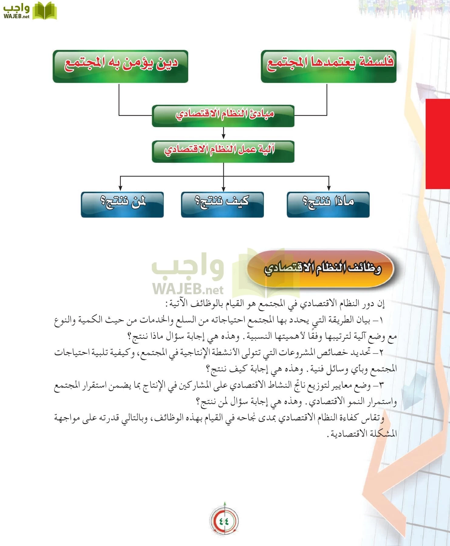علوم إدارية 2 مقررات علم الاقتصاد page-44