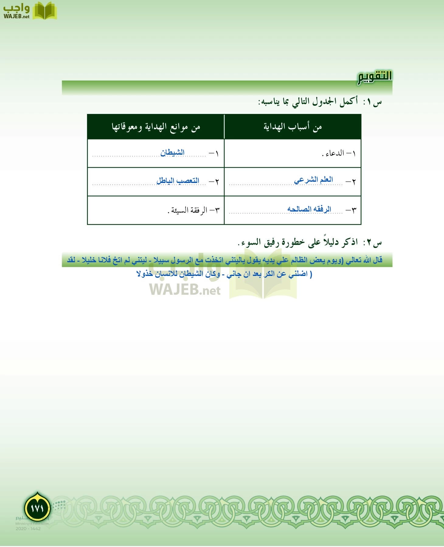 الدراسات الإسلامية (التفسير-الحديث-التوحيد-الفقه) page-170