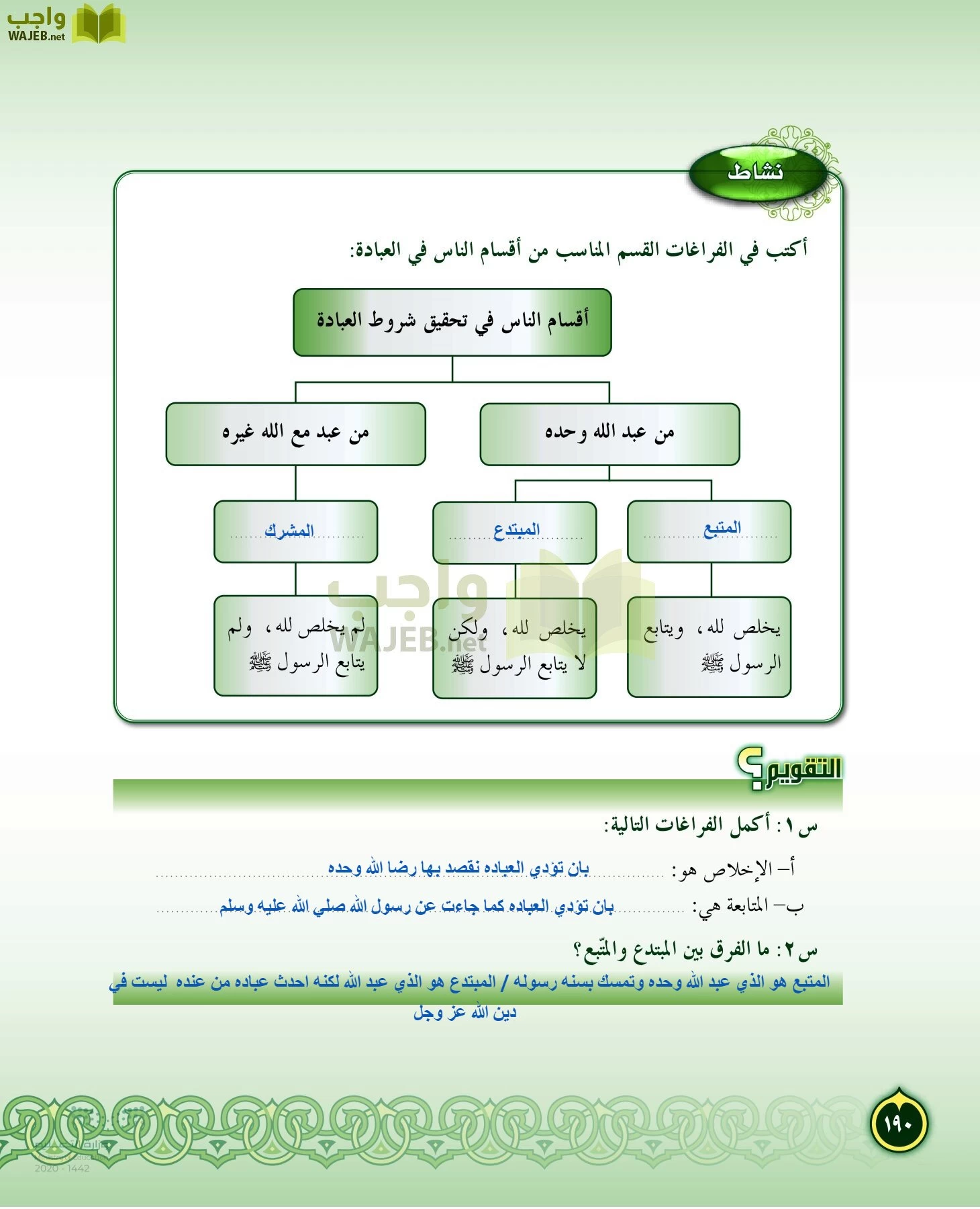 الدراسات الإسلامية (التفسير-الحديث-التوحيد-الفقه) page-189