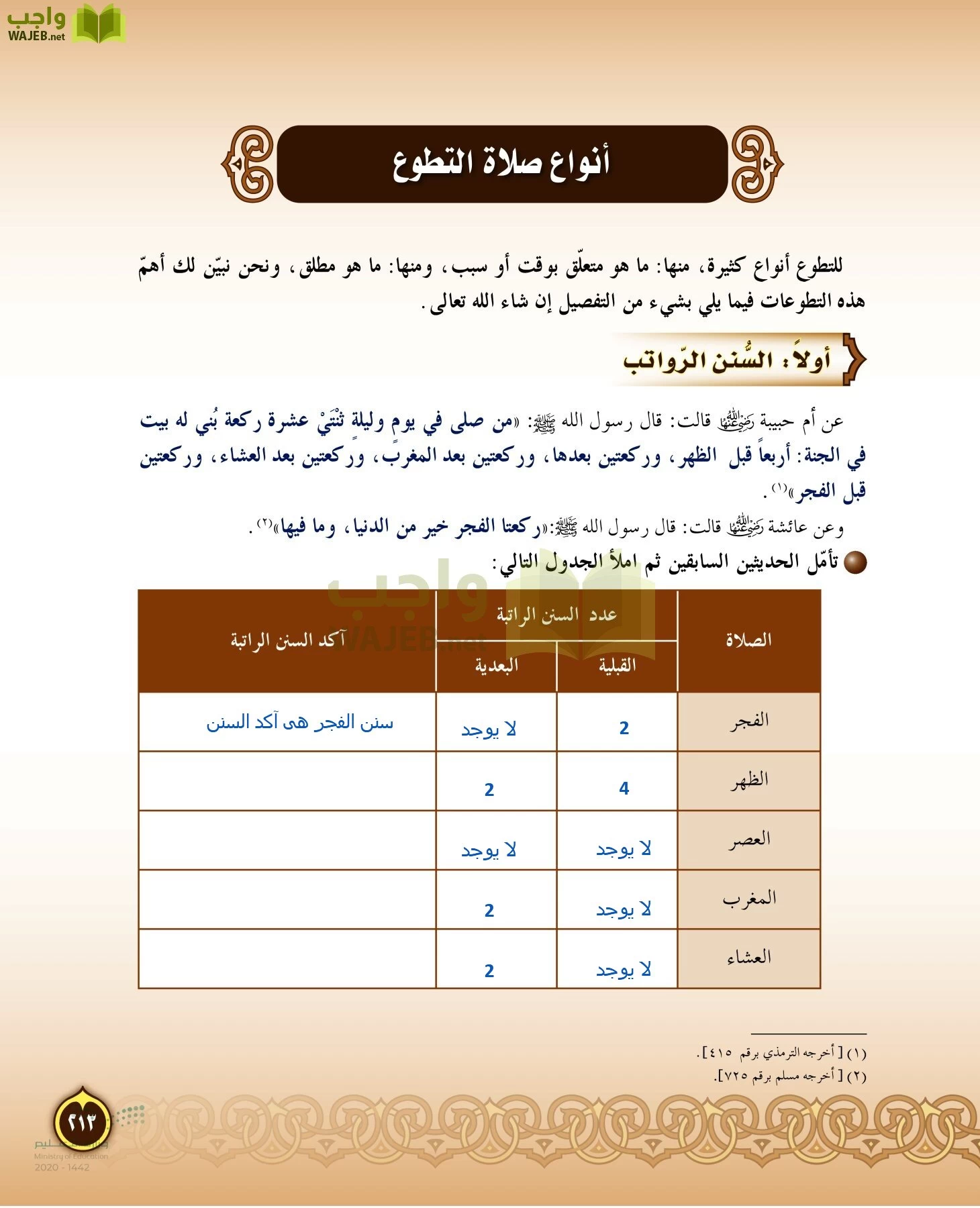 الدراسات الإسلامية (التفسير-الحديث-التوحيد-الفقه) page-212