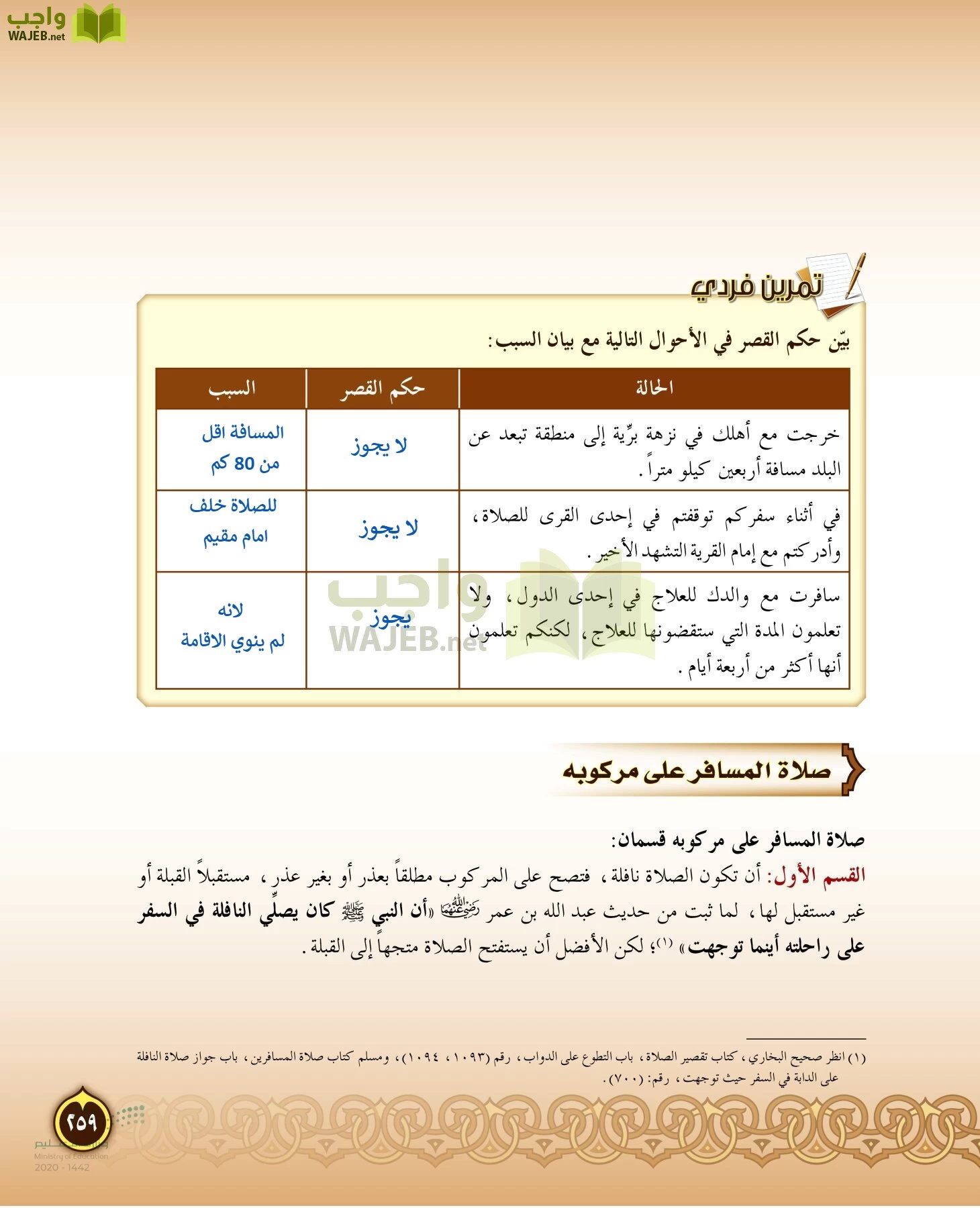 الدراسات الإسلامية (التفسير-الحديث-التوحيد-الفقه) page-258
