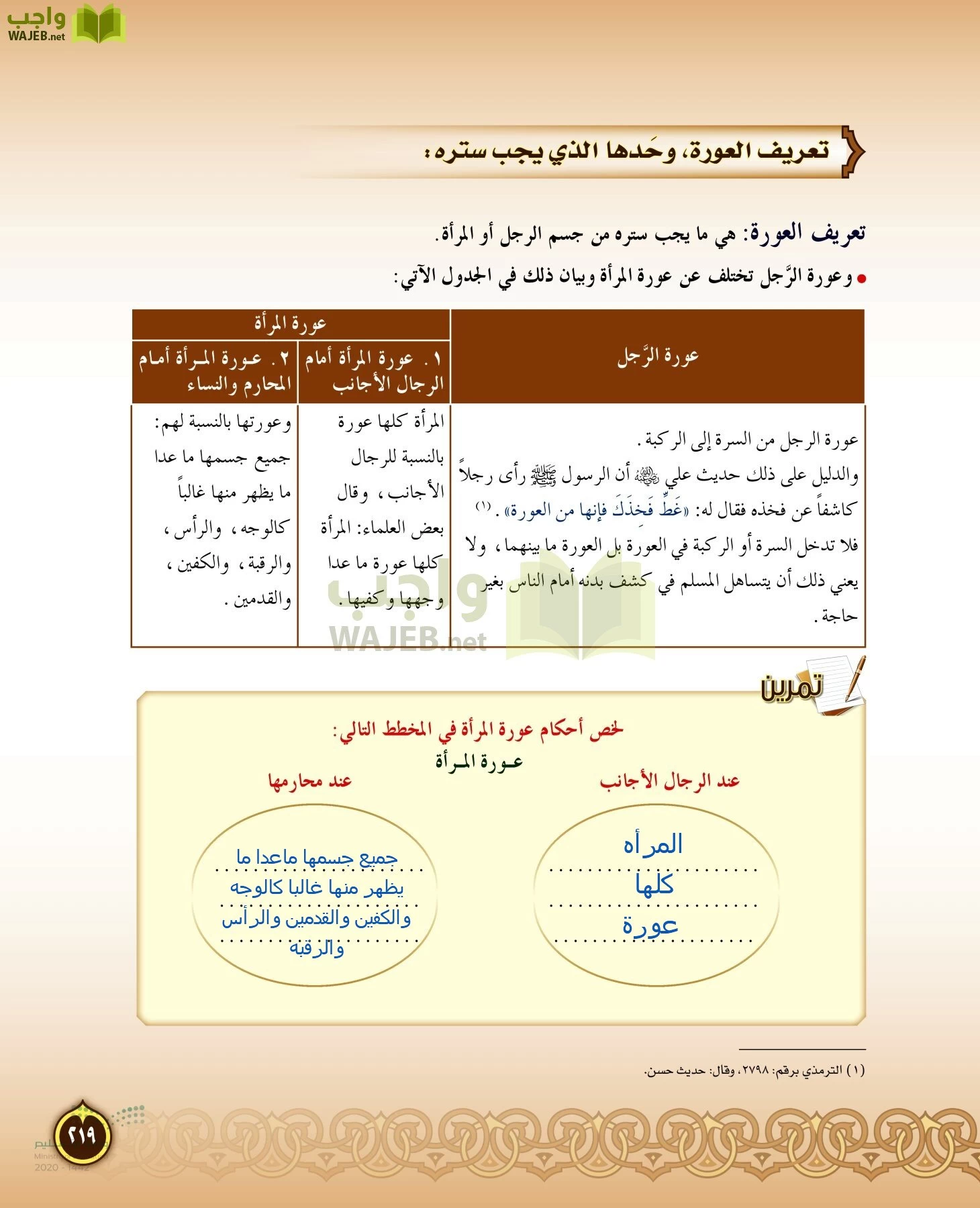 الدراسات الإسلامية (التفسير-الحديث-التوحيد-الفقه) page-218