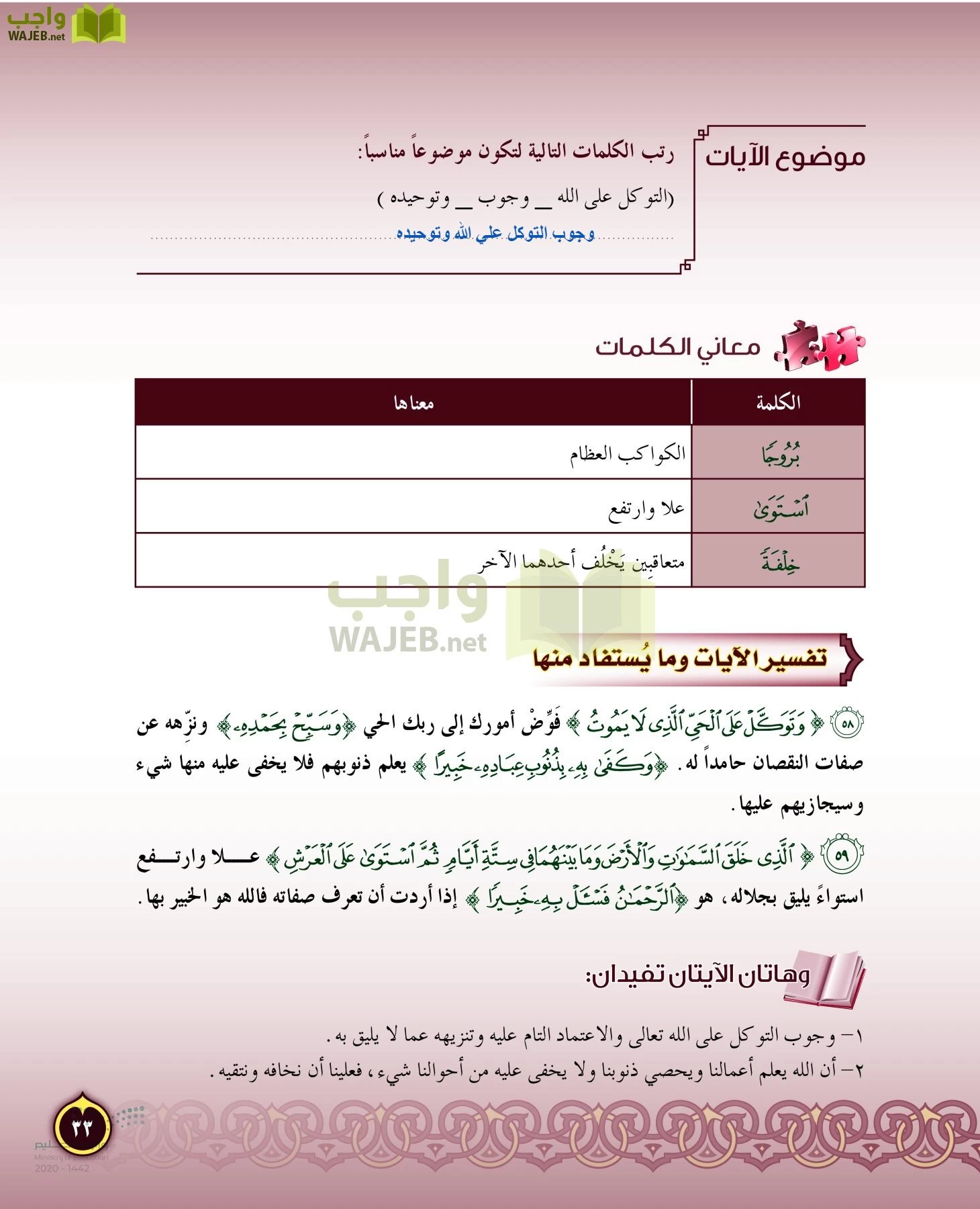 الدراسات الإسلامية (التفسير-الحديث-التوحيد-الفقه) page-32