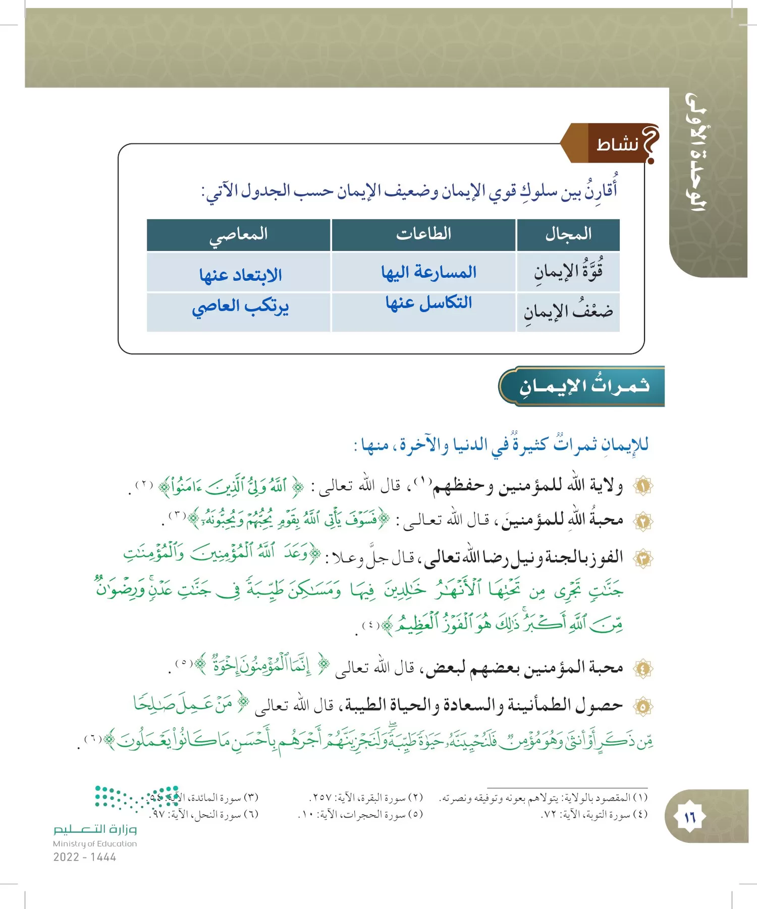 الدراسات الإسلامية (التوحيد- الحديث والسيرة - الفقه والسلوك) page-15