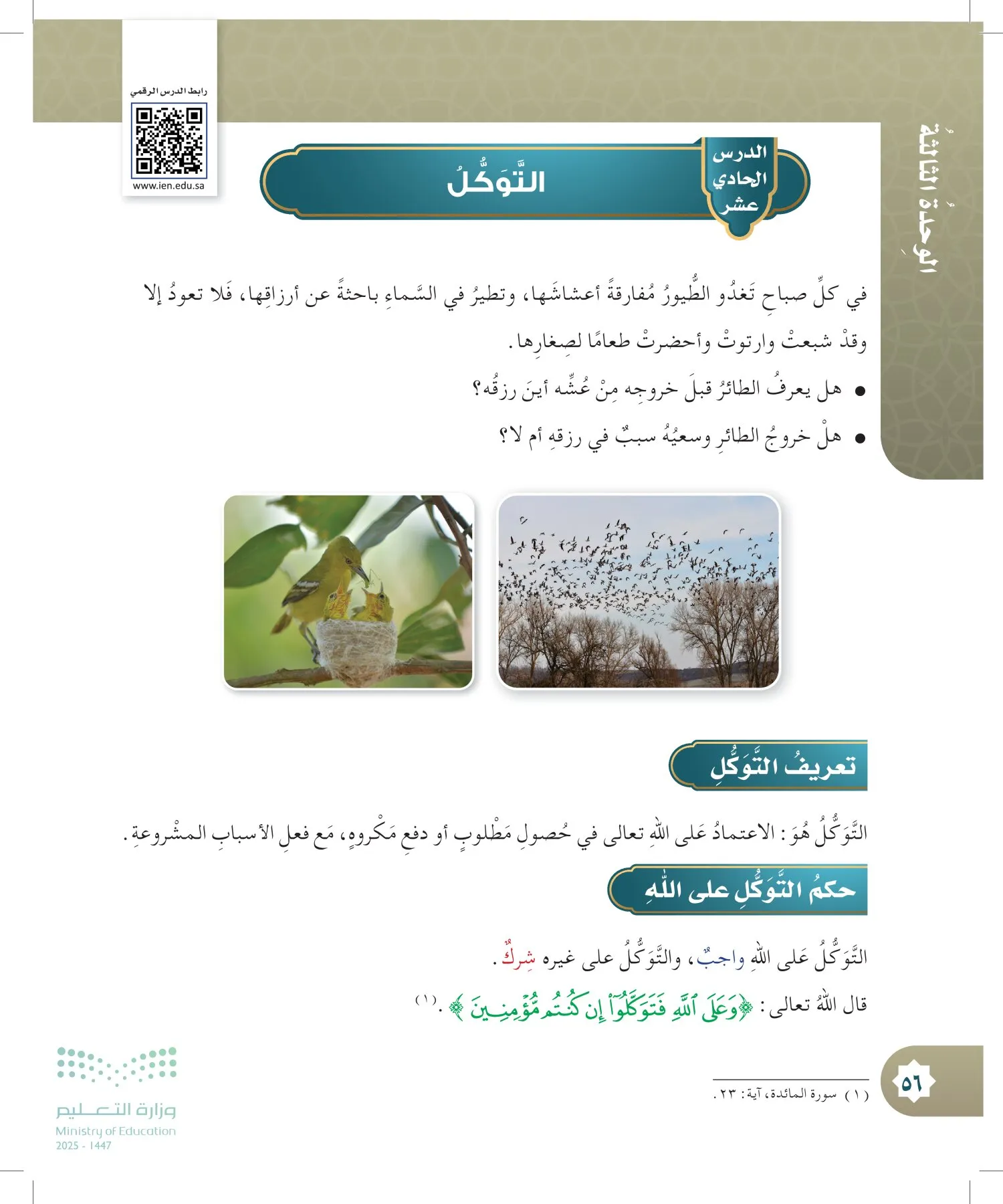 الدراسات الإسلامية (التوحيد- الحديث والسيرة - الفقه والسلوك) page-55
