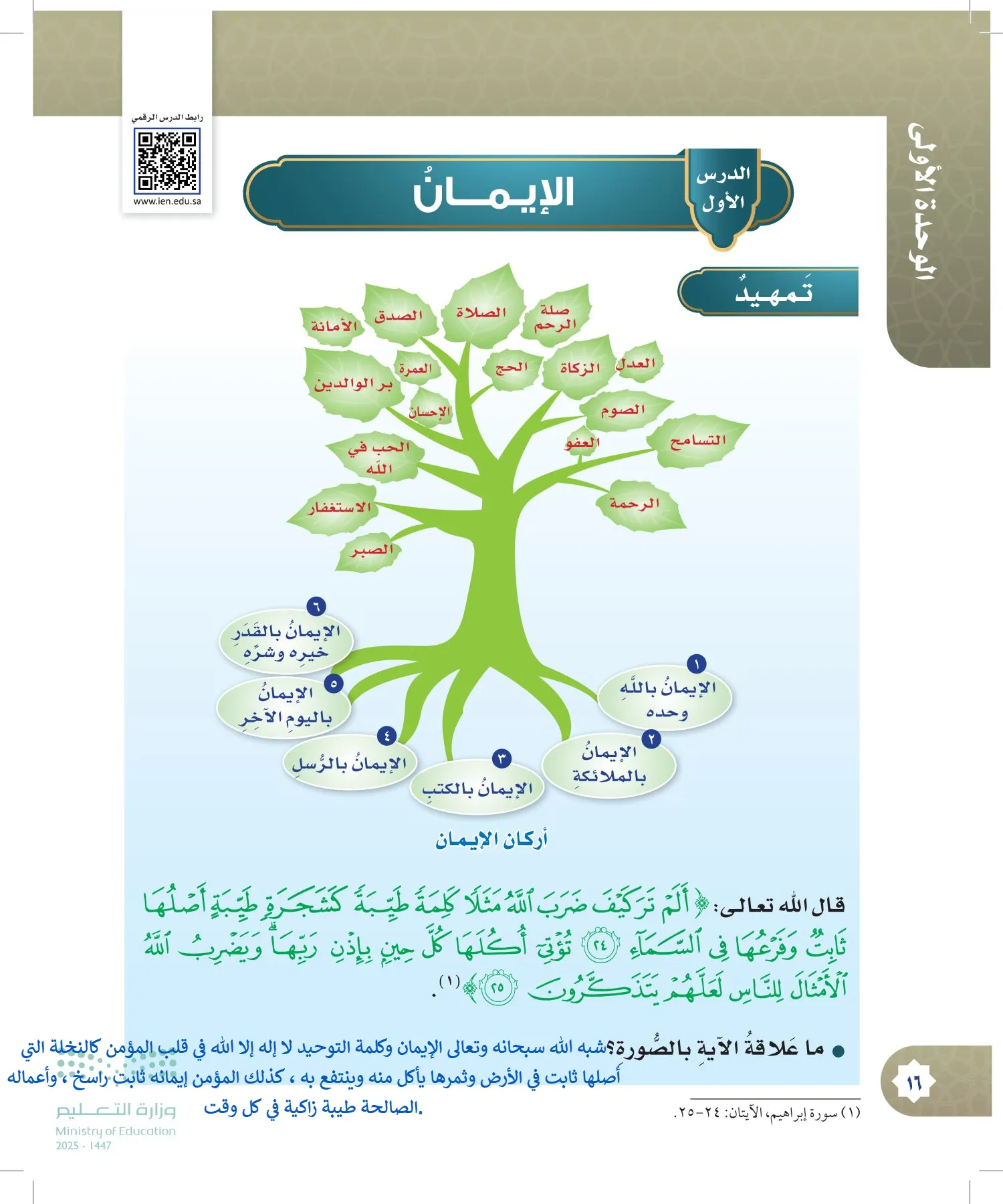 الدراسات الإسلامية (التوحيد- الحديث والسيرة - الفقه والسلوك) page-15