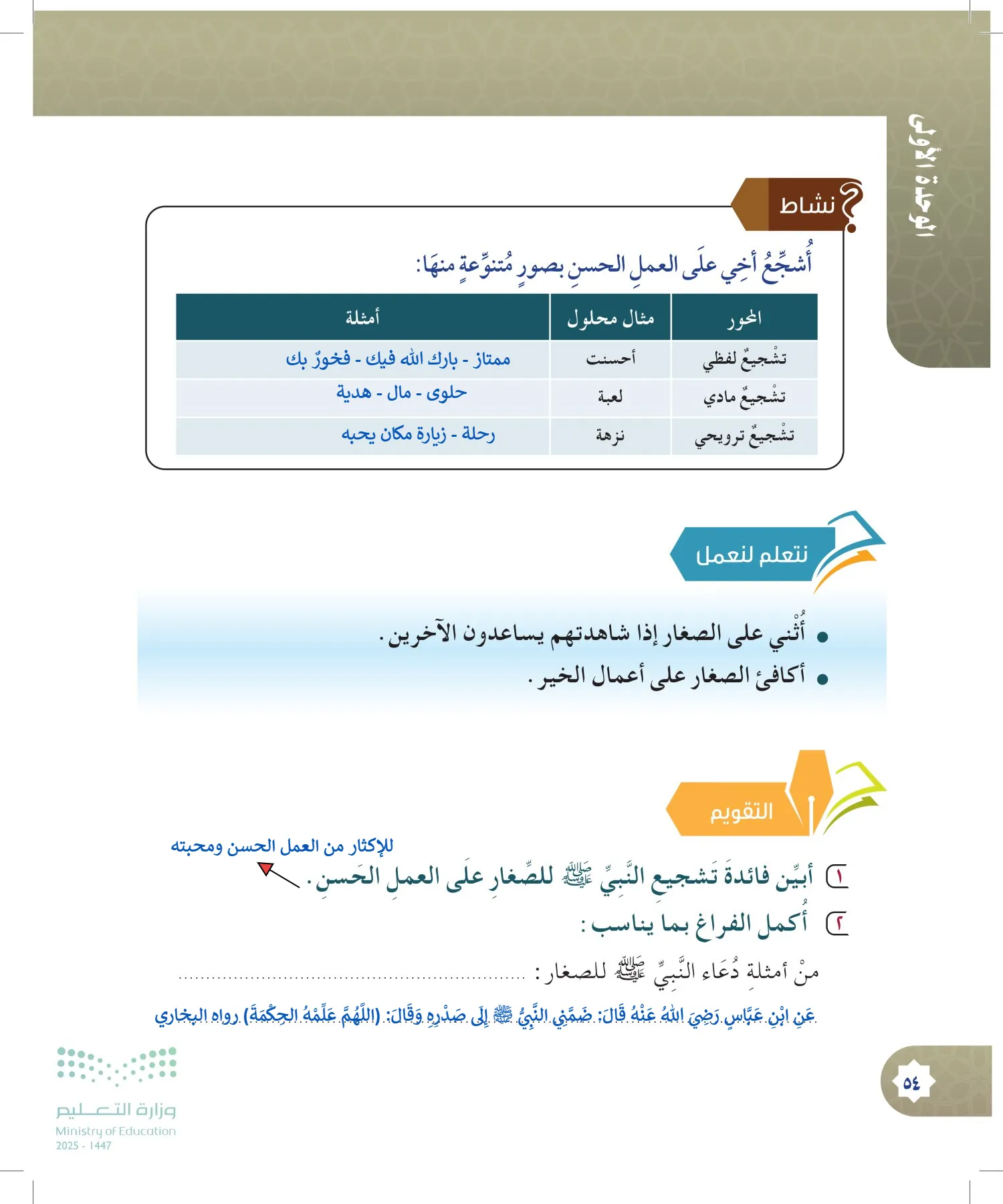الدراسات الإسلامية (التوحيد- الحديث والسيرة - الفقه والسلوك) page-53