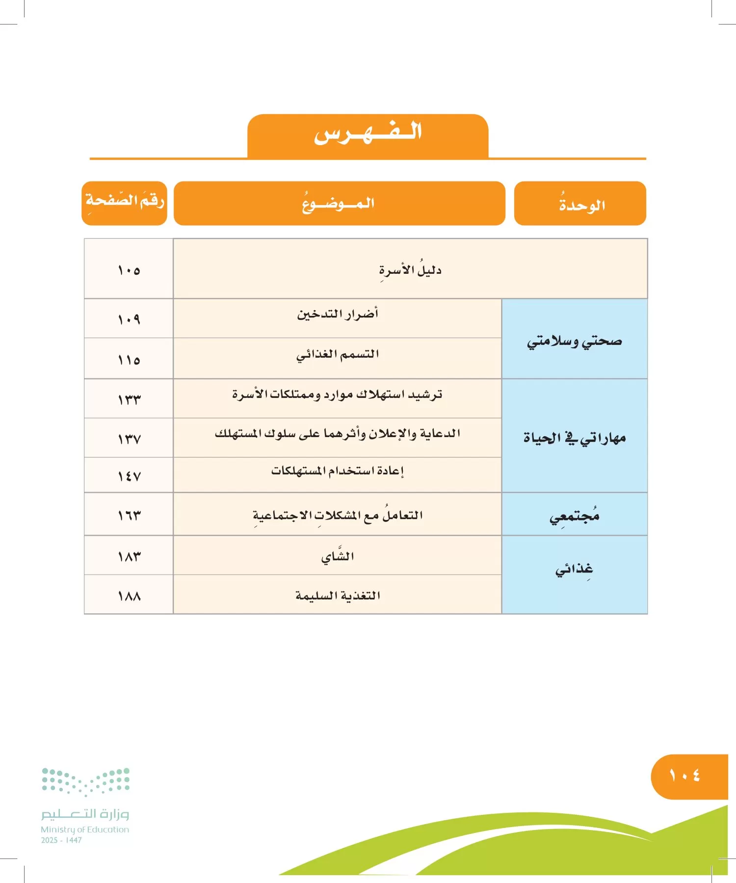 المهارات الحياتية والأسرية page-103